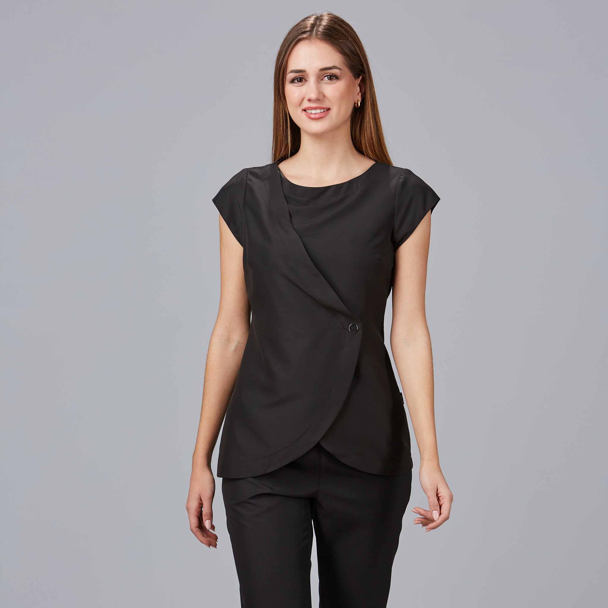 Gary's Formentera blouse coiffure femme microfibre noire