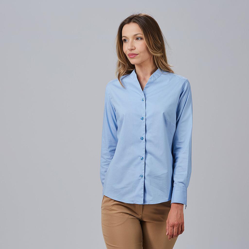 Gary's Rachele chemise travail femme noire stretch coton