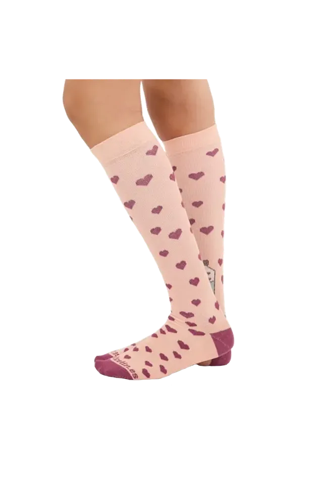 Enfermania Ropa chaussettes compression coeurs taille S/M
