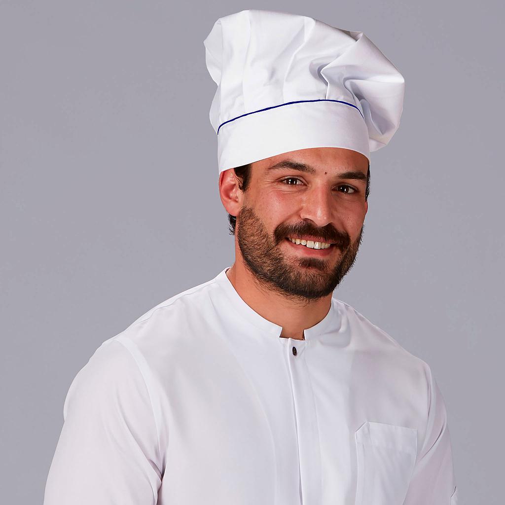 Gary's toque chef blanche velcro réglable taille unique