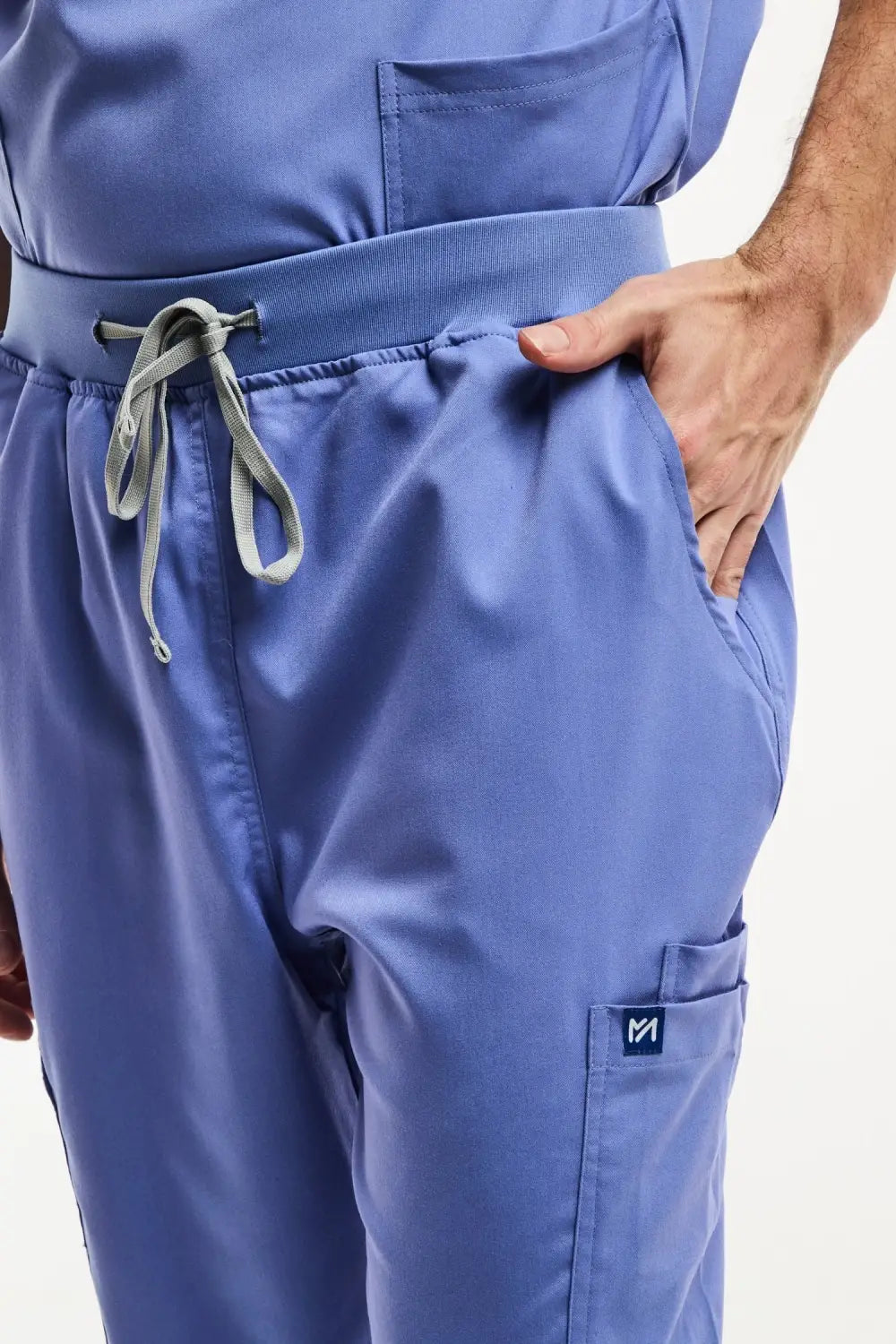 Aelin LUCA Jogger pantalon médical homme bleu stretch