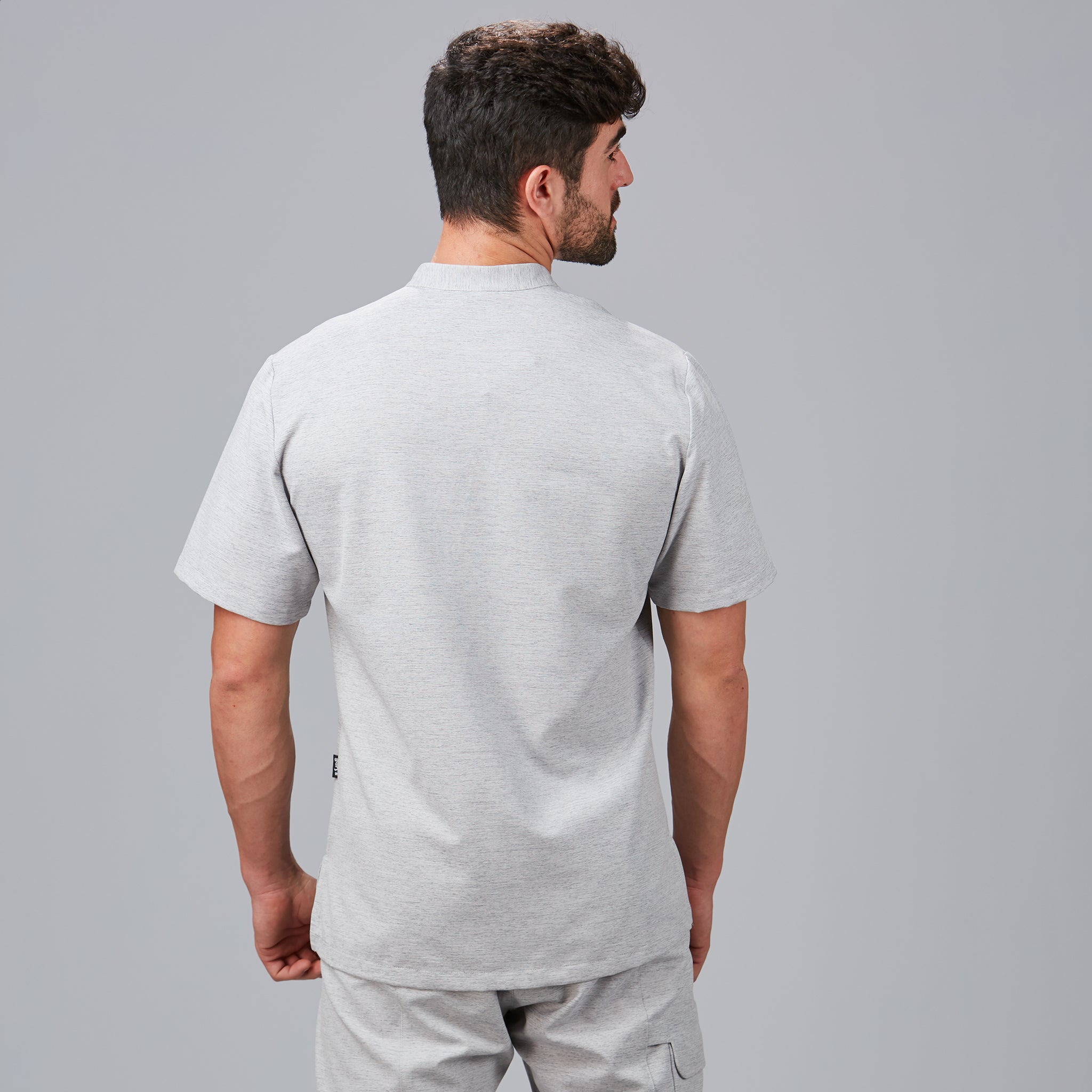 GARY'S Abedul blouse homme gris perle manches S