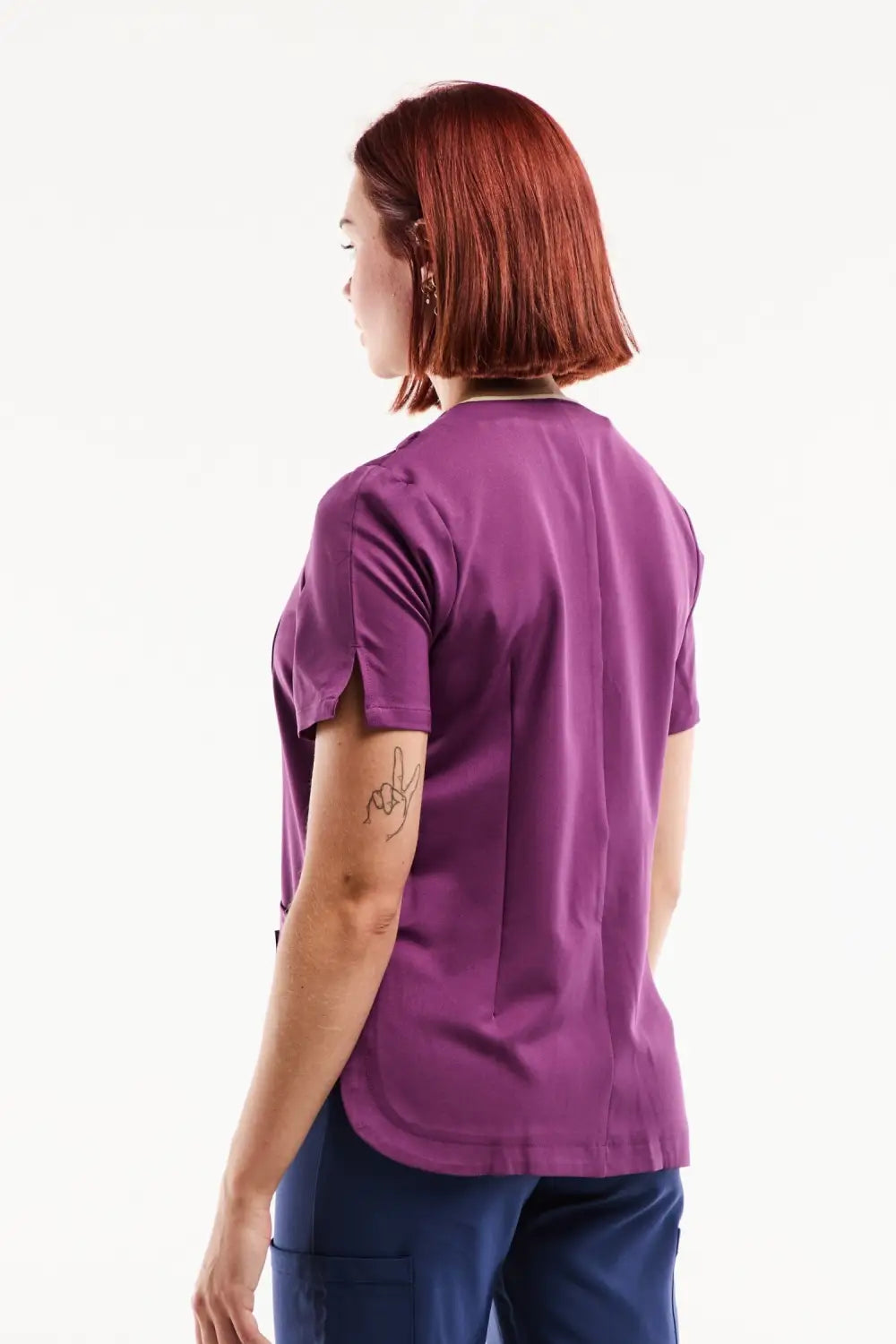 Aelin Serena Blouse Médicale Femme Violet stretch