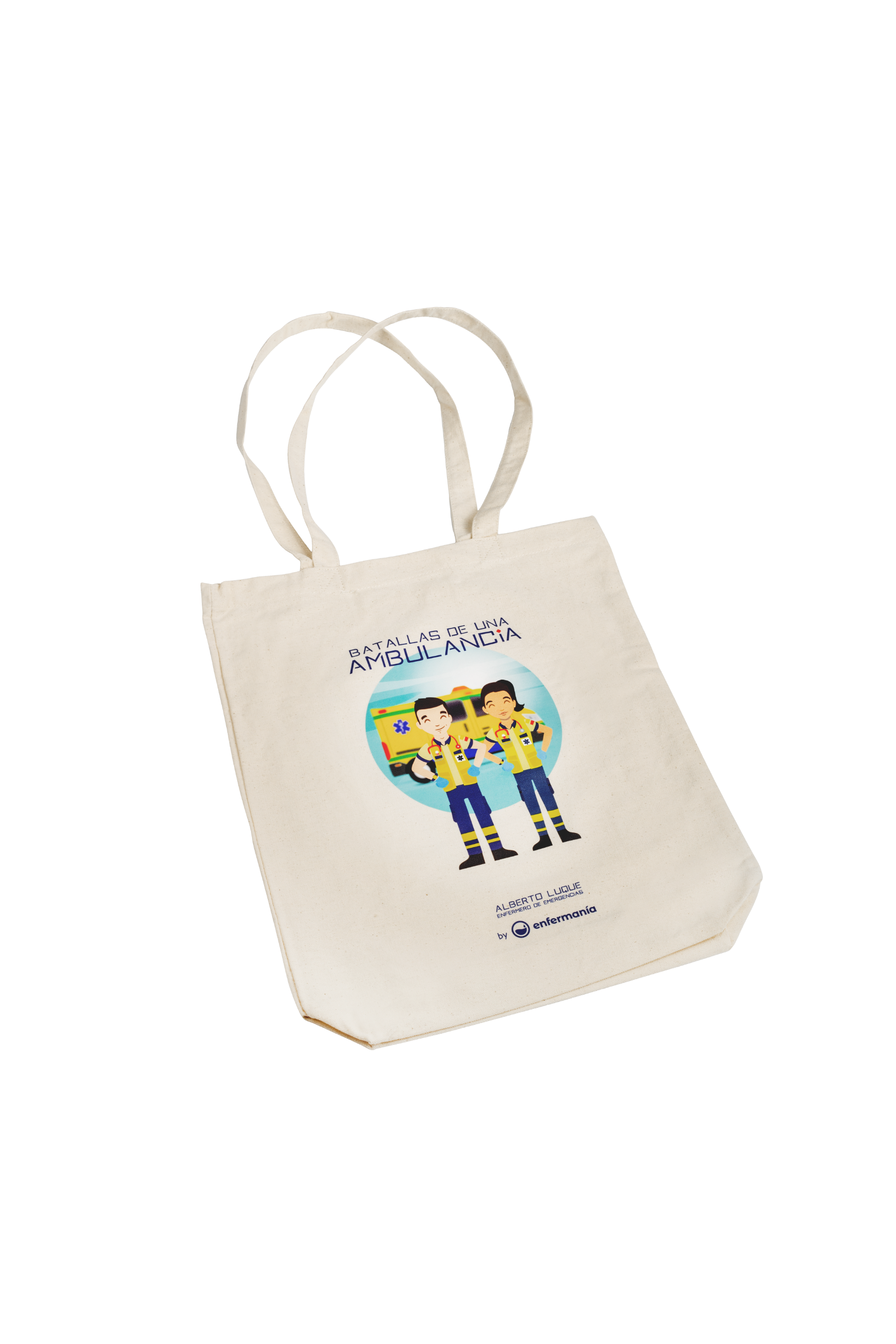 Enfermania Tote Bag Batallas Ambulancia Coton Écru