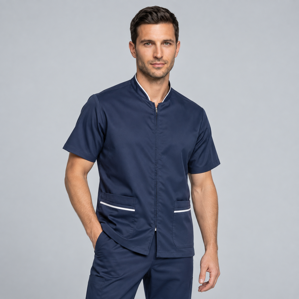 GARY'S Jackets Carlos veste médicale blanche pêche XS