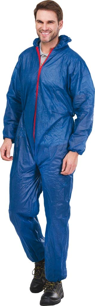 Reis combinaison jetable rouge capuche protection chantier