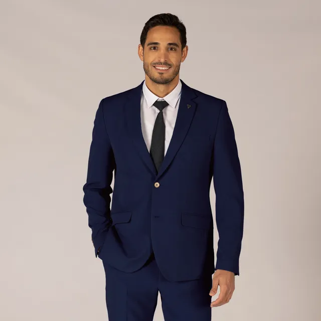 Gary's blazer homme 2 boutons slim marine