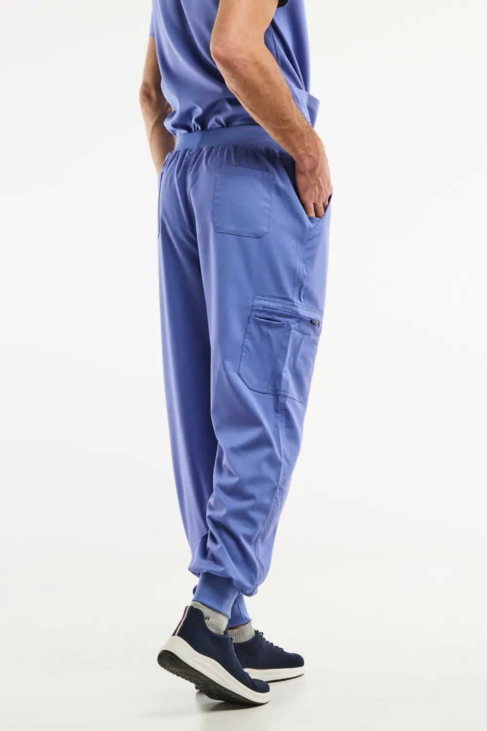 Aelin LUCA Jogger pantalon médical homme bleu stretch