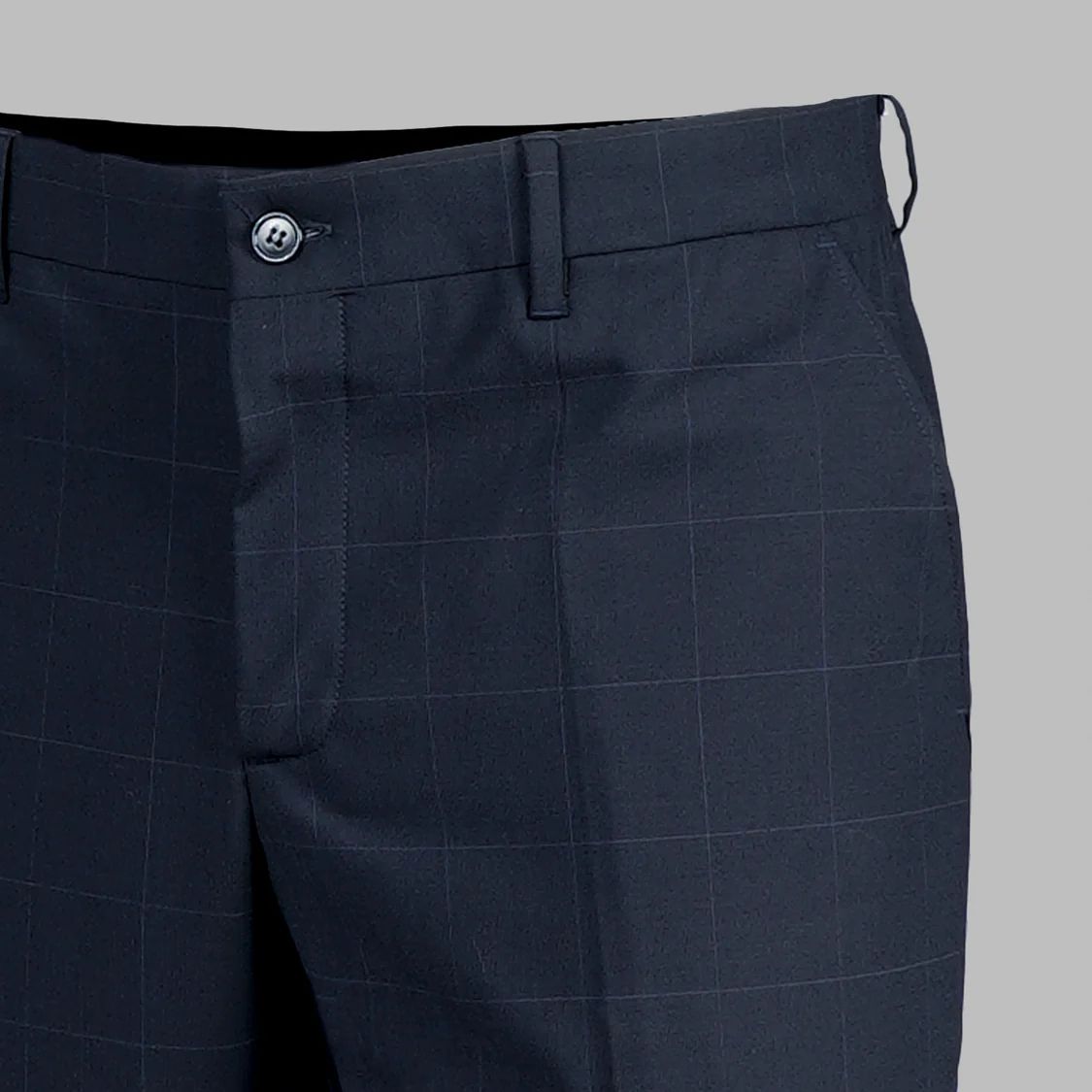 Gary's Pants pantalon tailleur marine sans pinces 46