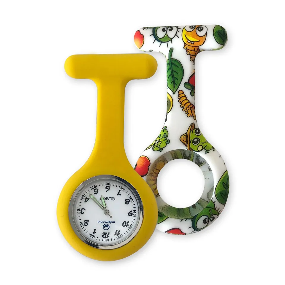 Enfermania montre infirmière silicone jaune pack 2 housses