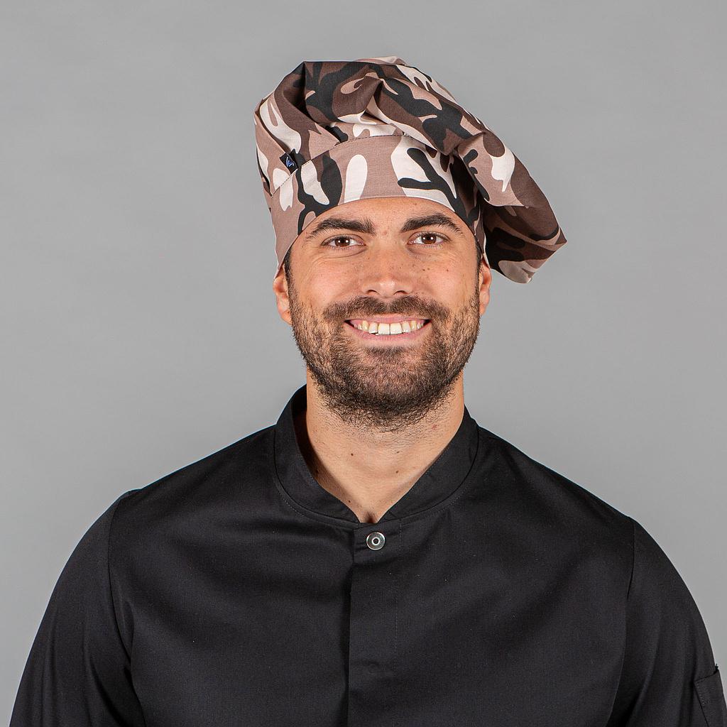 GARY'S Caps chapeau cuisinier coton camouflage taille unique