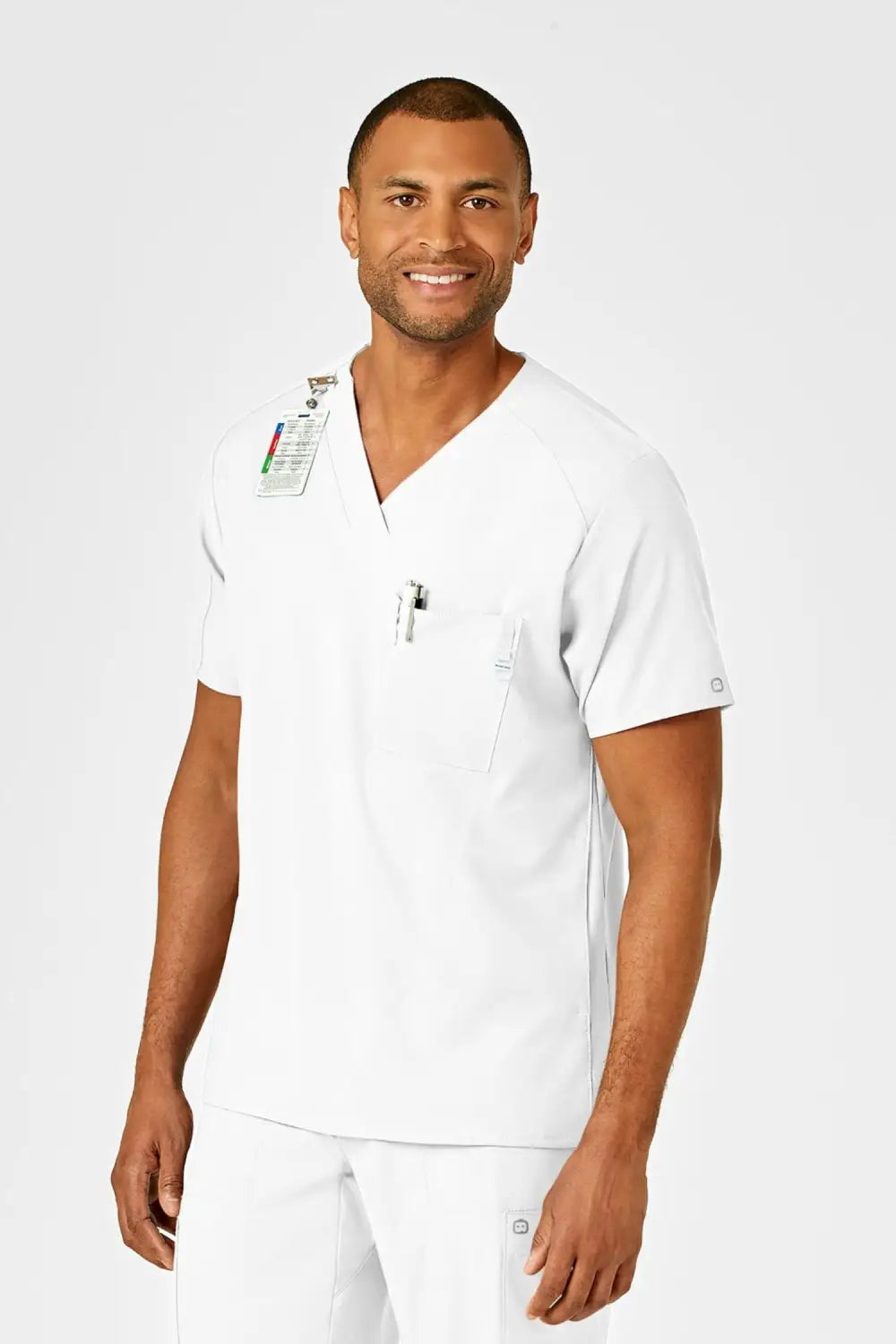Aelin LUCA W123 tenue médicale homme blanc tunique pantalon