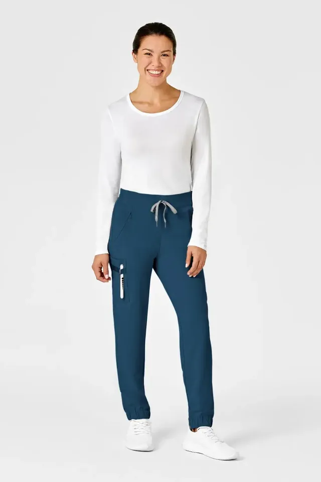 Aelin EMMA RENEW pantalon médical turquoise 7 poches