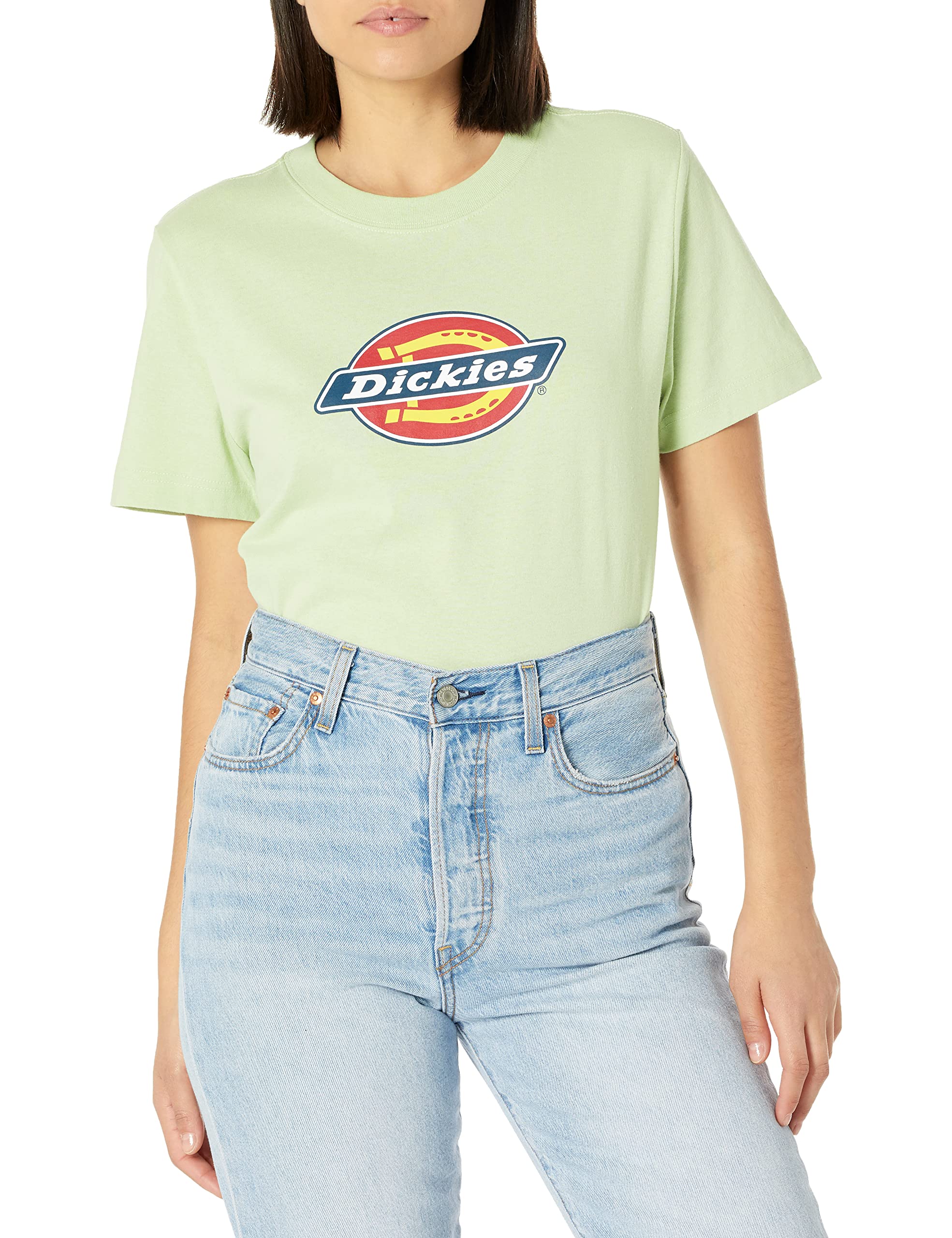 Dickies Classic Front Logo t-shirt femme vert M