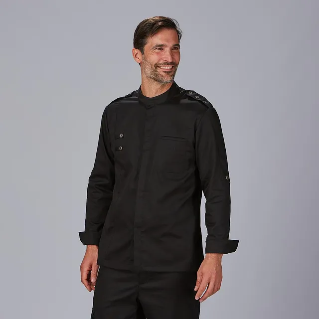 Gary's Cueto veste cuisinier homme noire coton taille L