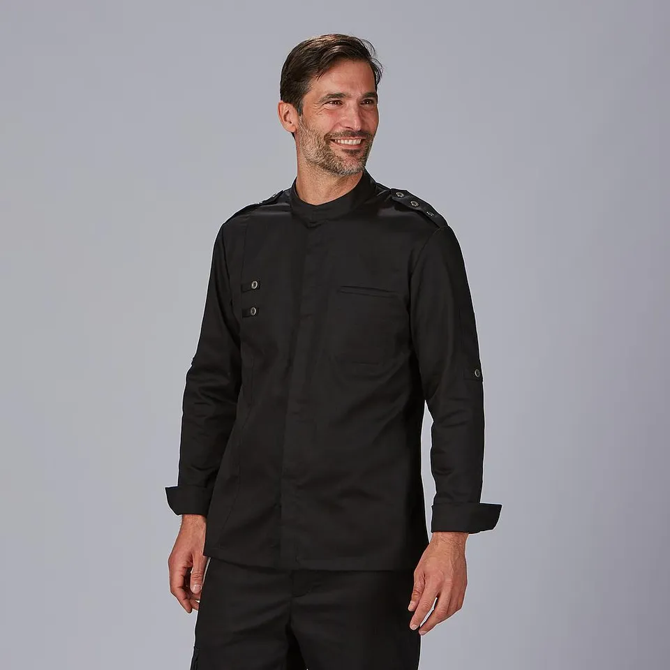 Gary's Cueto veste cuisinier homme noire coton taille L