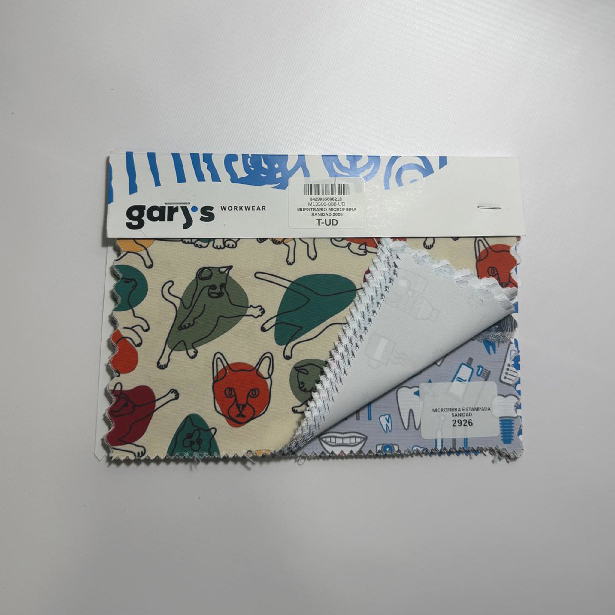 GARY'S Advertising Material nuancier microfibre imprimée santé