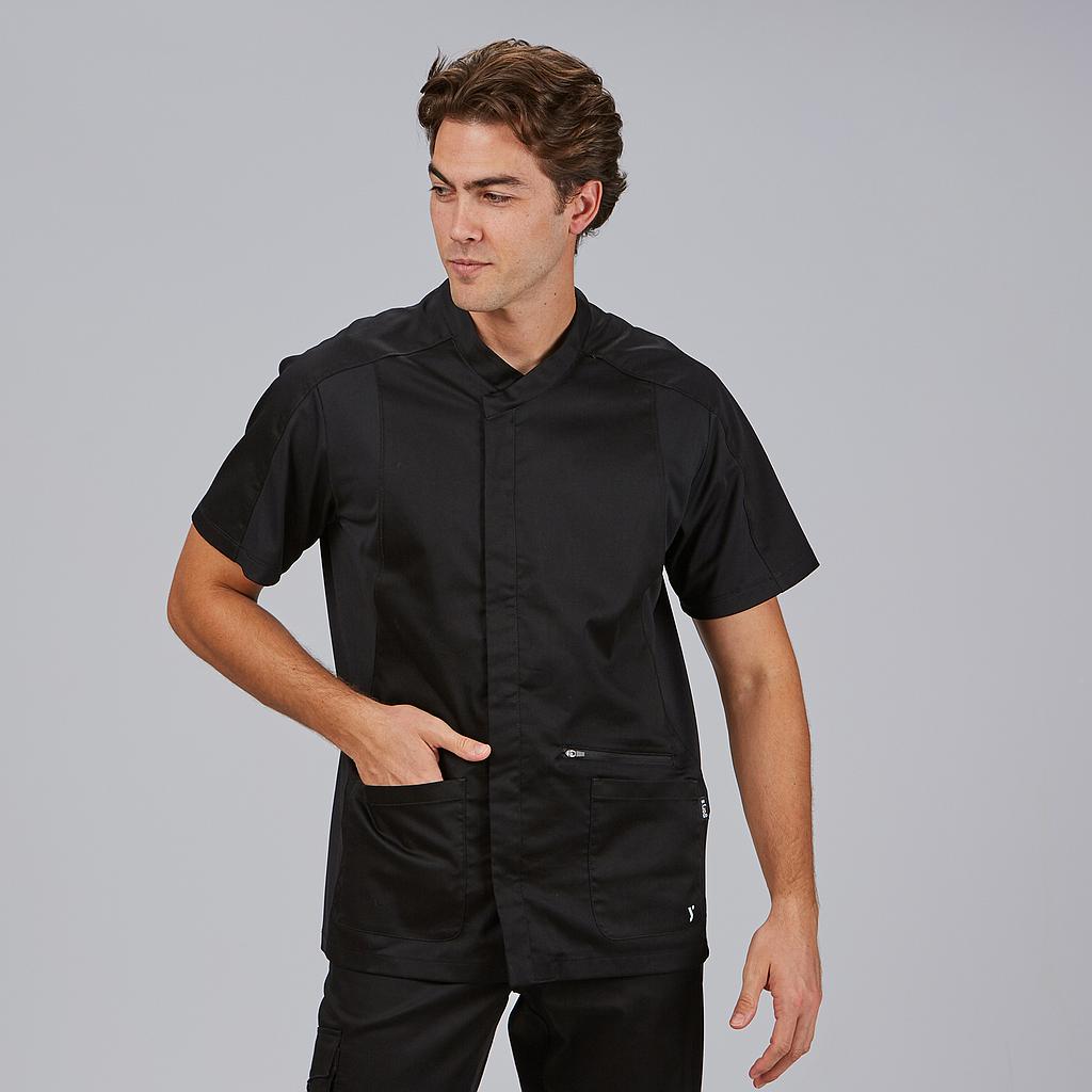 GARY'S Blouses Casaque Jesua Homme Noire Manches Courtes