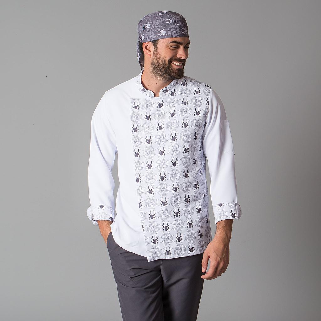 Gary's Leiva veste cuisine unisexe blanche polyester