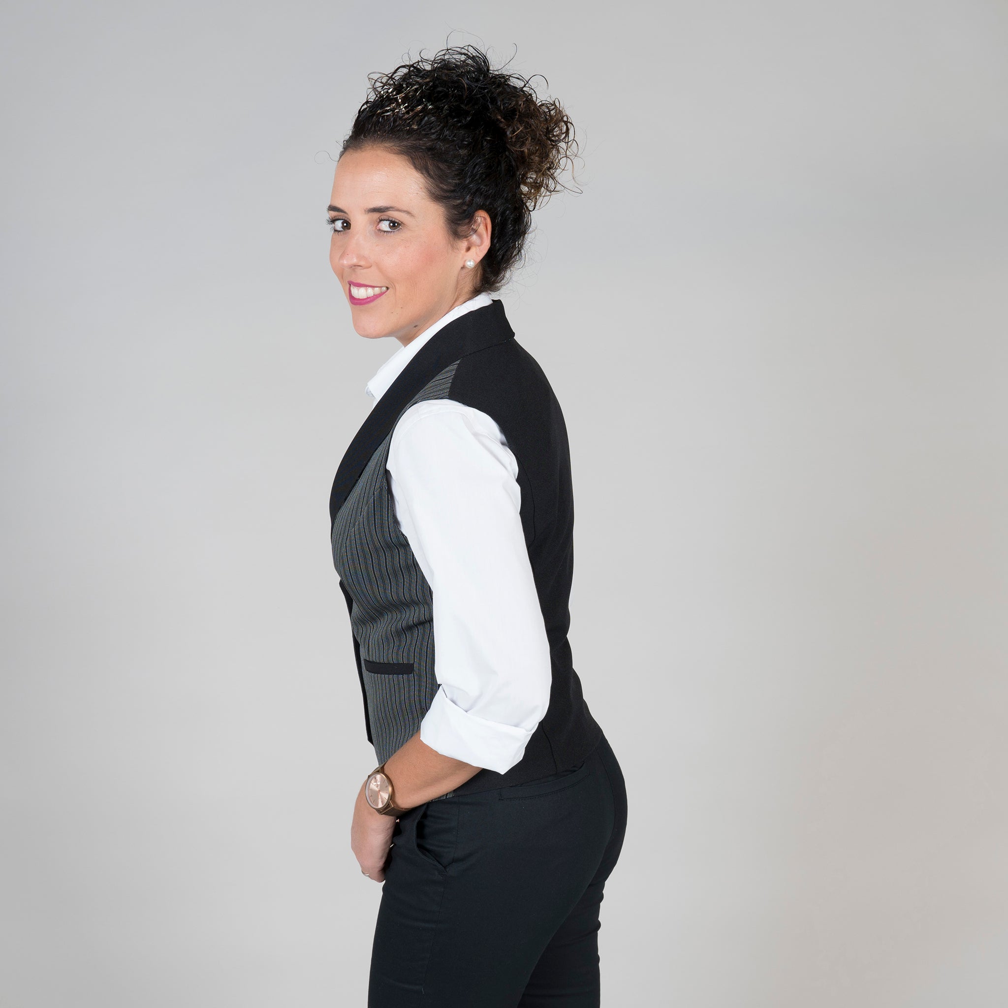 GARY'S Campero gilet femme raya campera polyester viscose