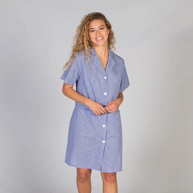 GARY'S Vichy blouse femme manches courtes carreaux