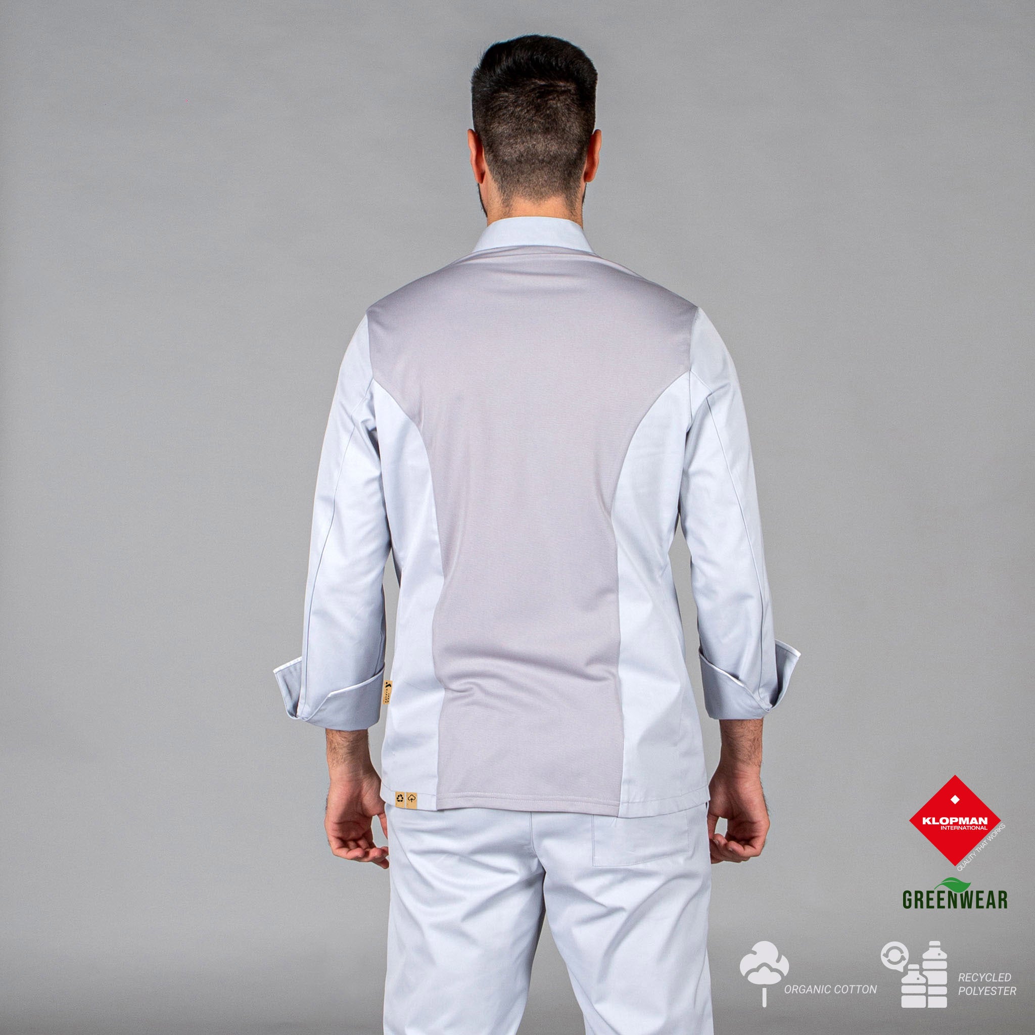 GARY'S Beltran Veste Cuisine Gris Perla Recyclé