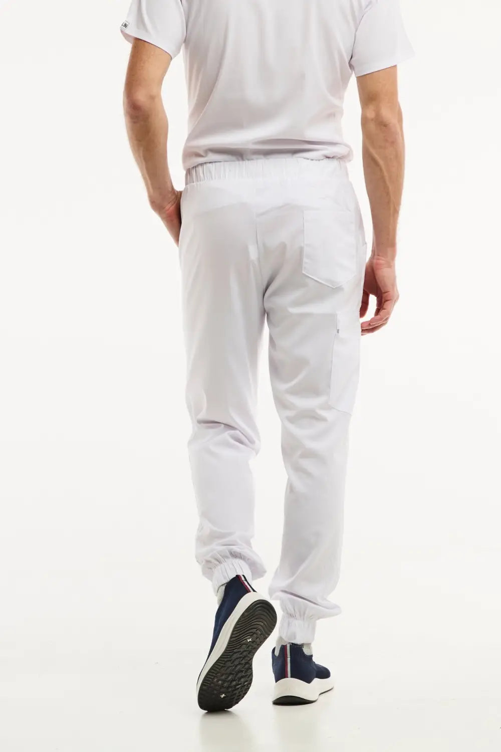 Aelin LUCA pantalon médical homme blanc 3 poches