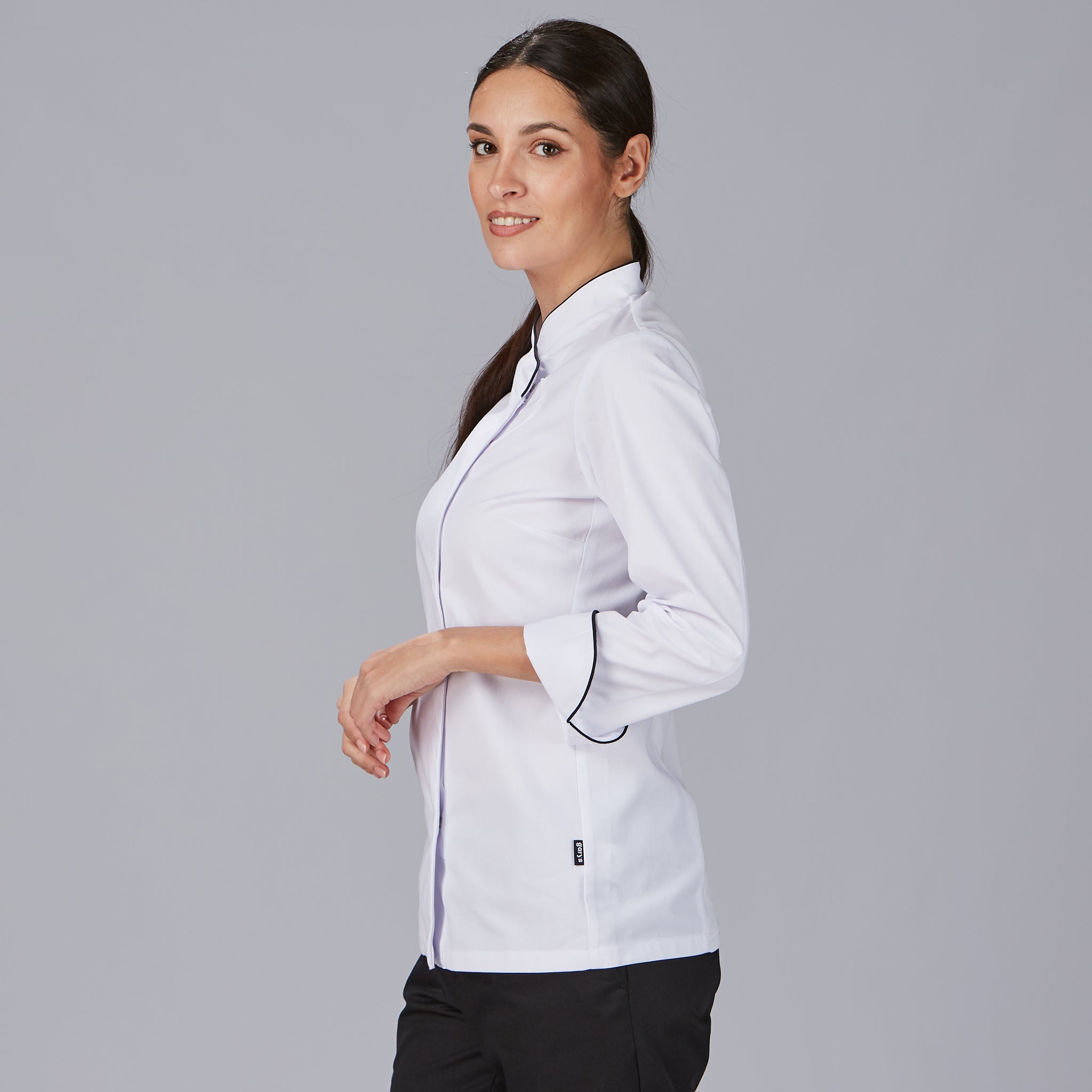 Gary's Dana Veste cuisine femme noire sergé