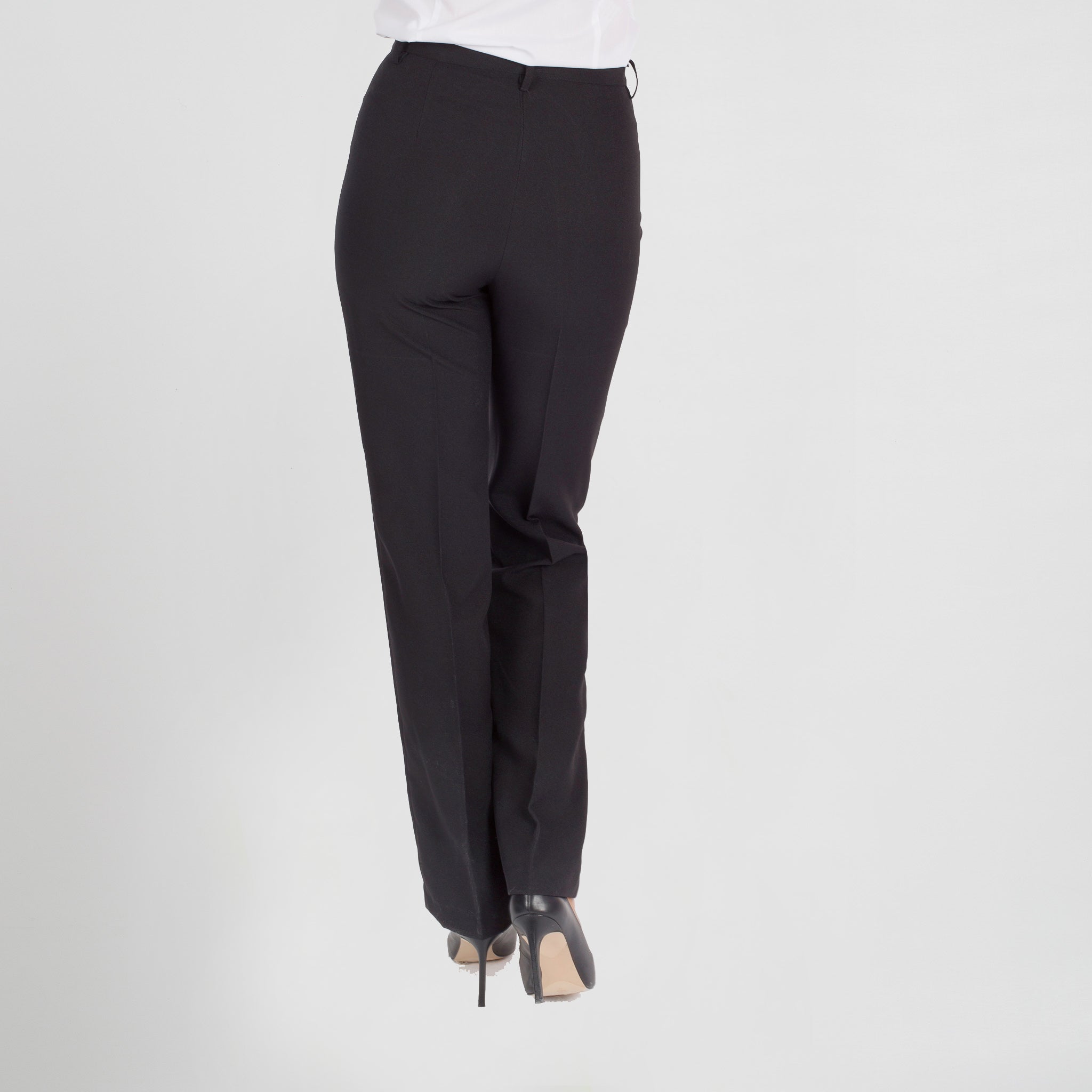 GARY'S pantalon femme sans poches noir polyester