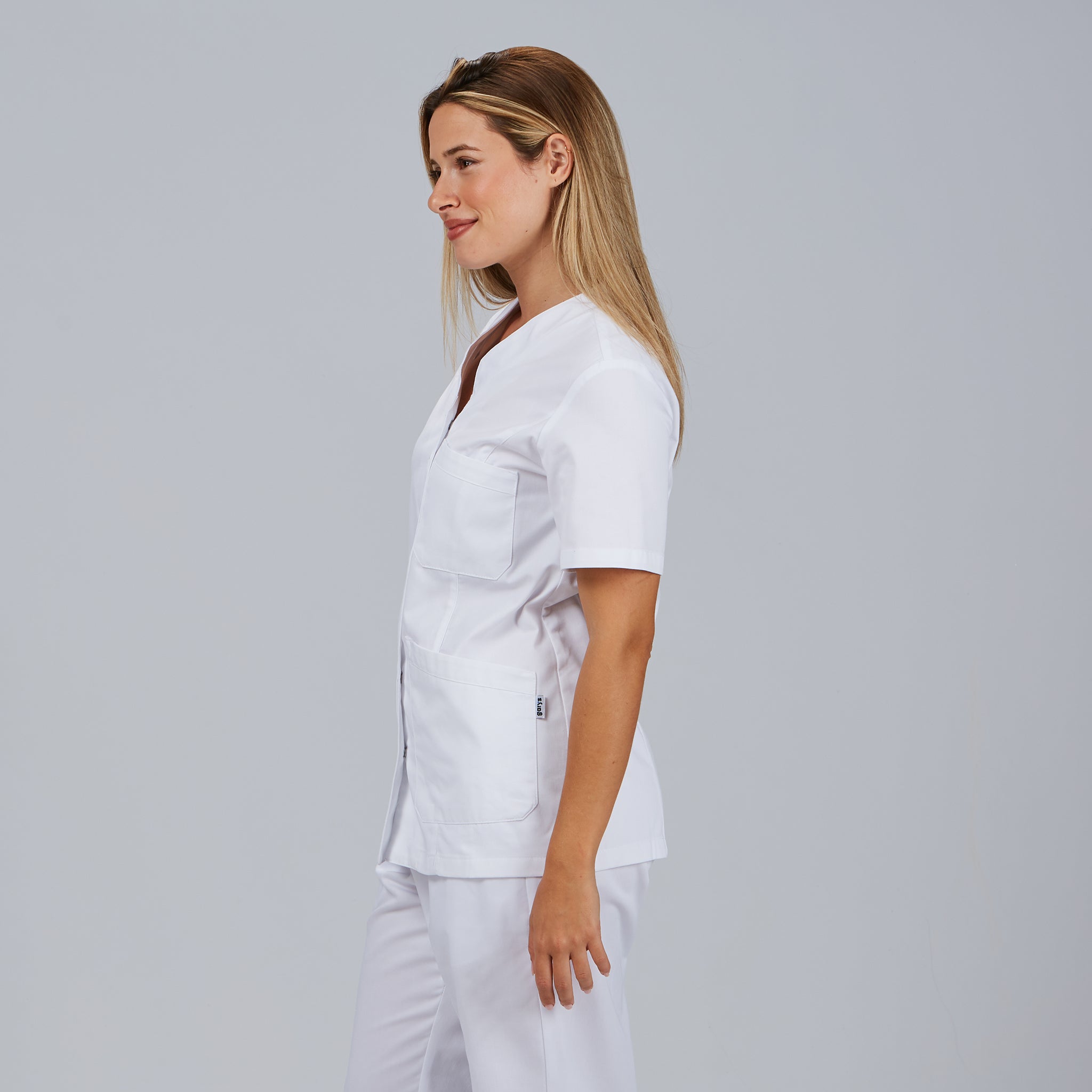 Gary's Oporto blouse médicale femme blanche pressions taille M