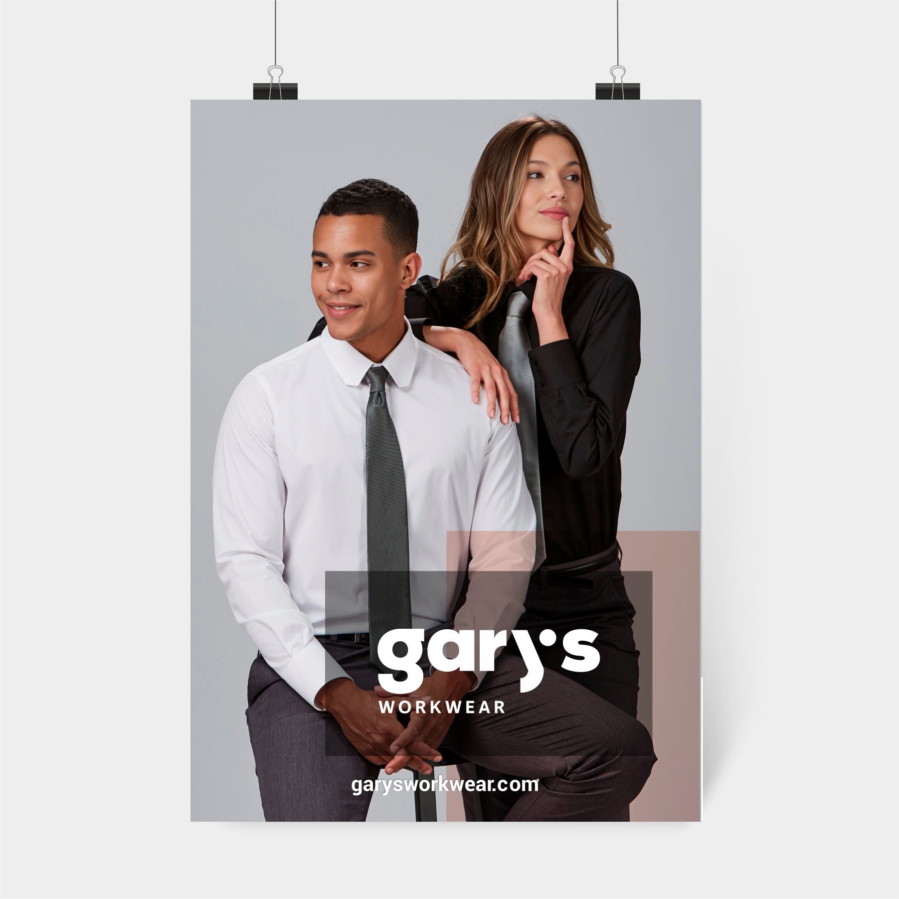 Gary's Camiseria poster publicitaire A2 couleur spéciale