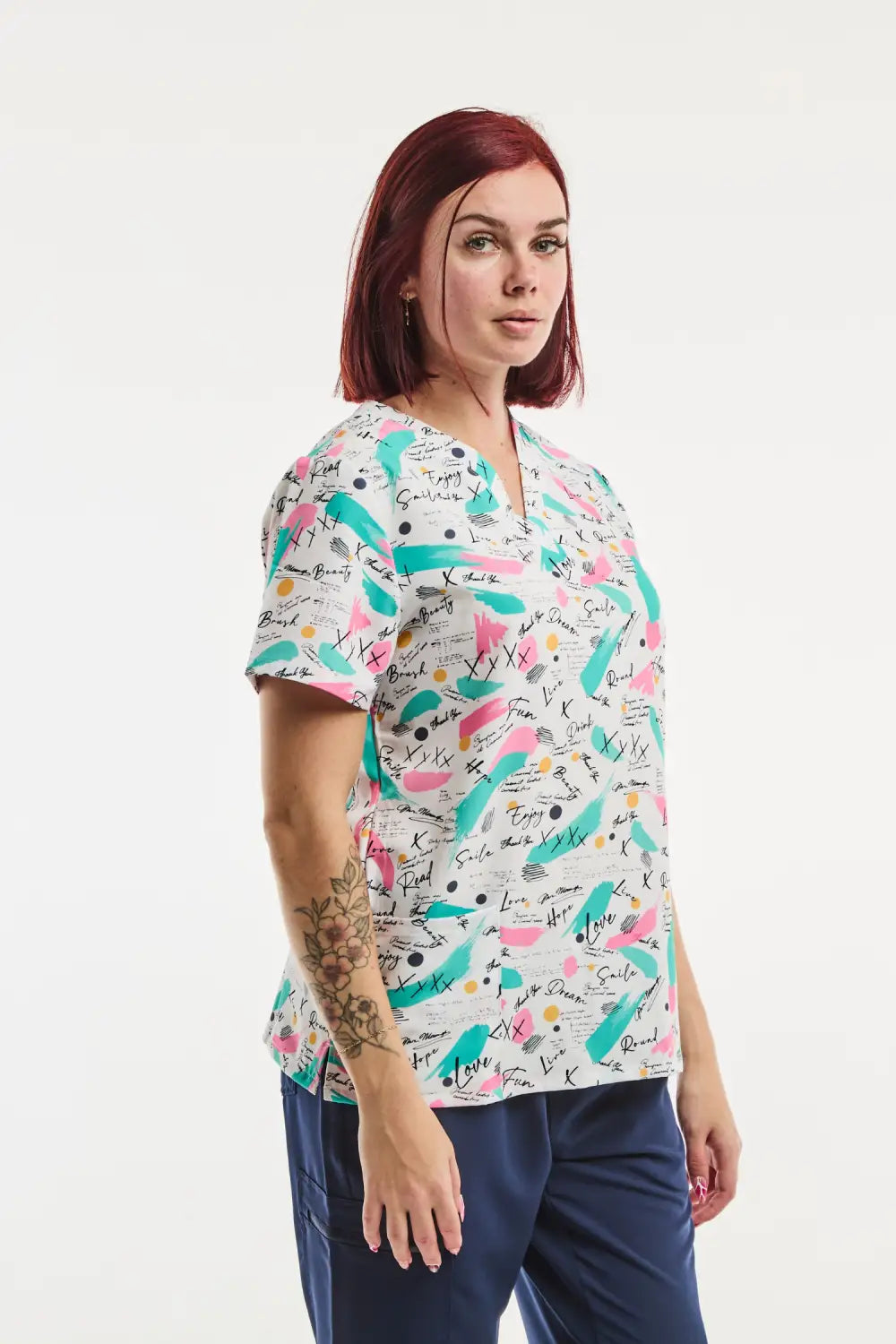 Aelin Paris blouse médicale femme Rêves Enchantés stretch