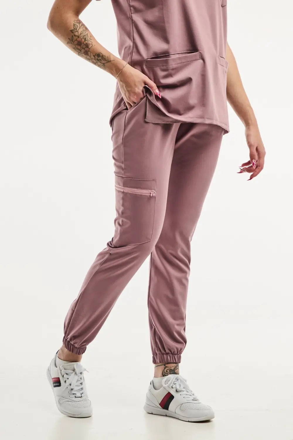 Aelin Slimfit New Rose pantalon médical stretch 3 poches