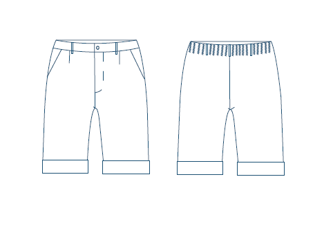 Gary's bermuda scolaire enfant gris clair zip taille 8