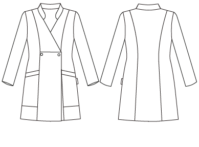 Gary's Tania blouse médicale femme blanche microfibre