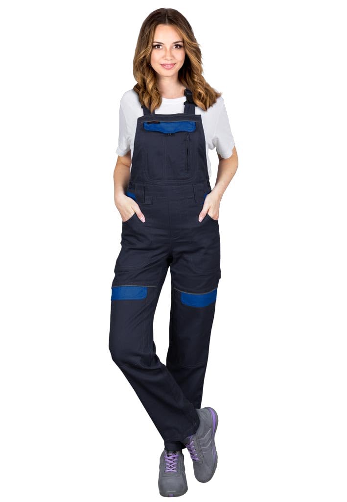 Reis Corton salopette travail femme bleu marine