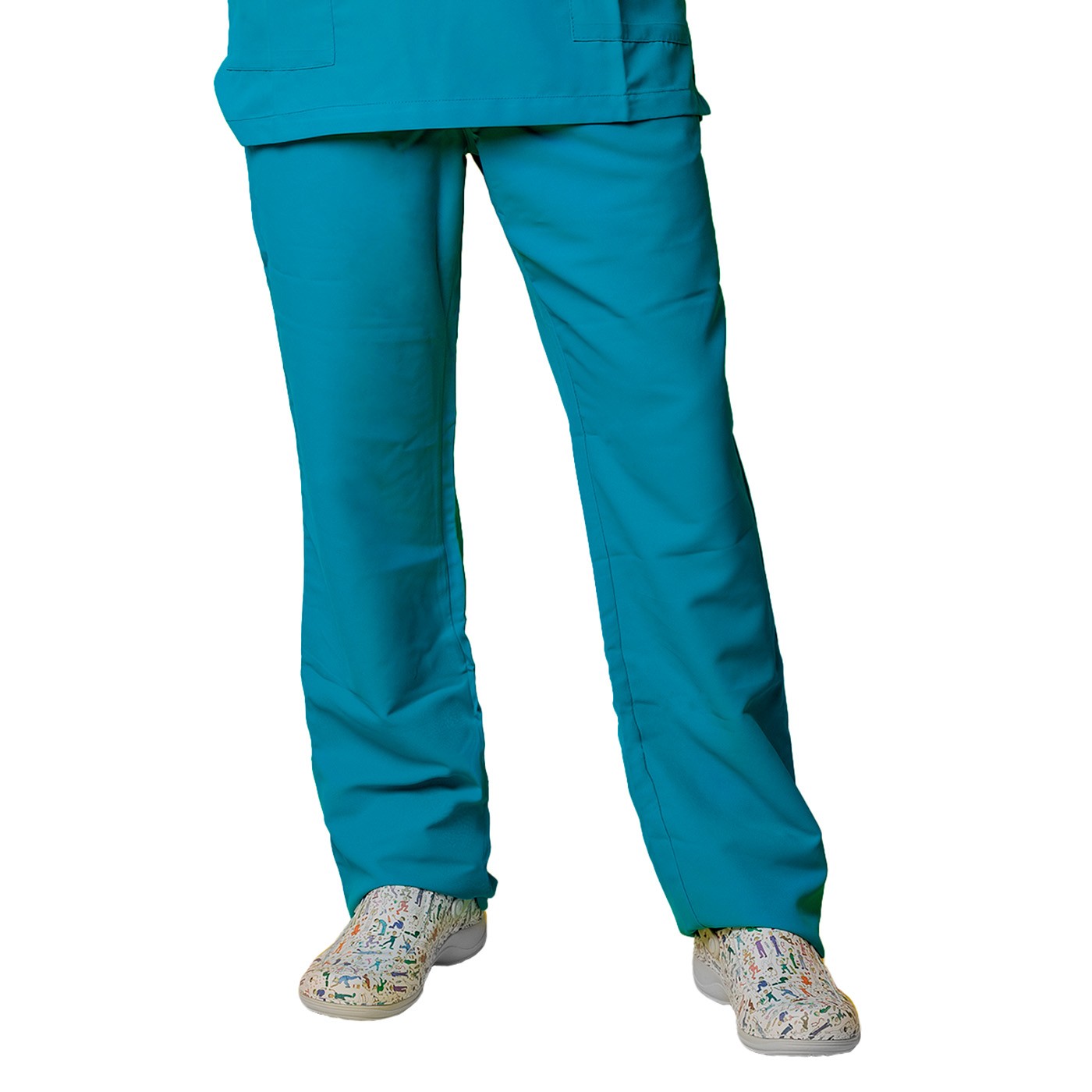 Enfermania pantalon médical microfibre unisexe blanc