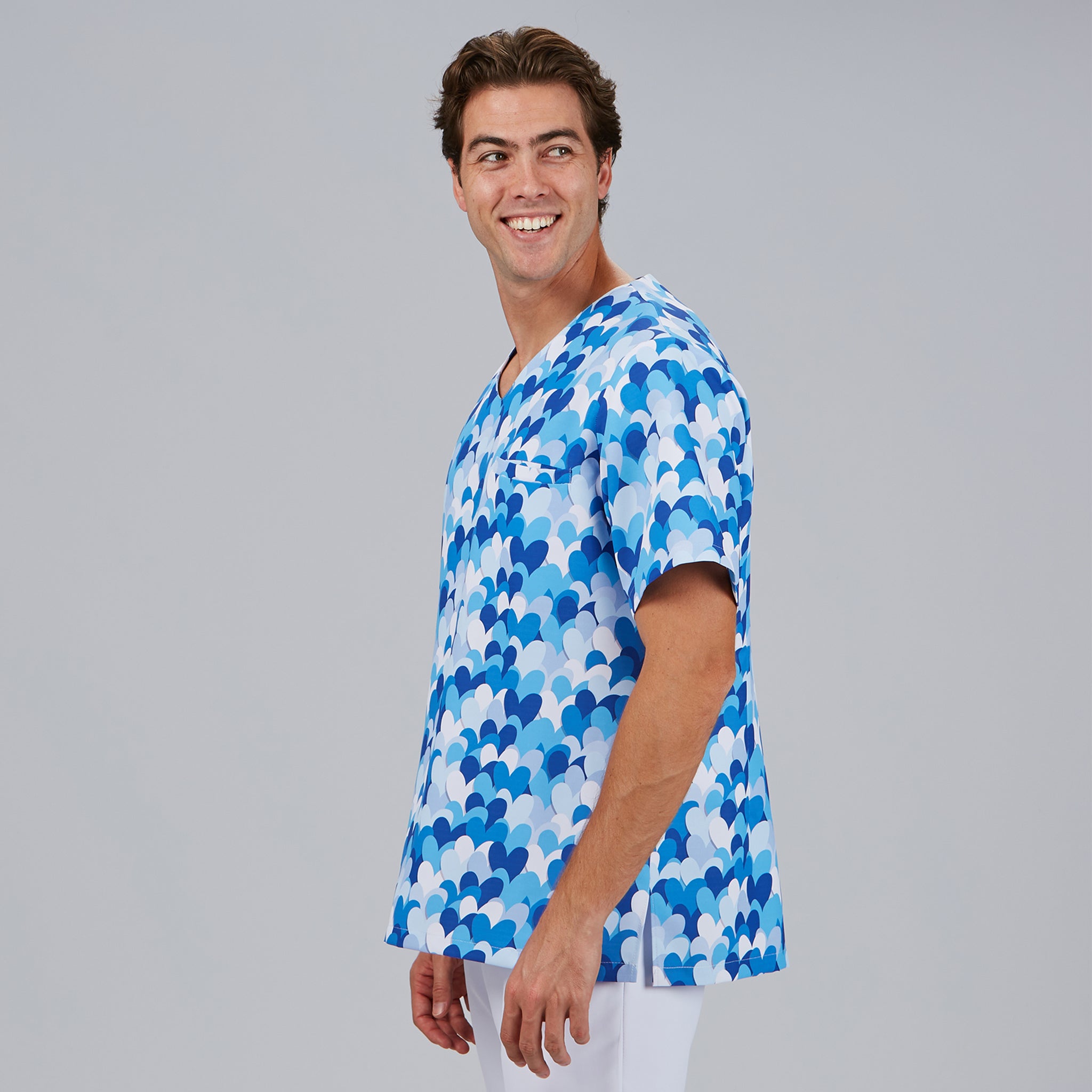 Gary's Blouses Cuore Agatha blouse médicale bleu XS