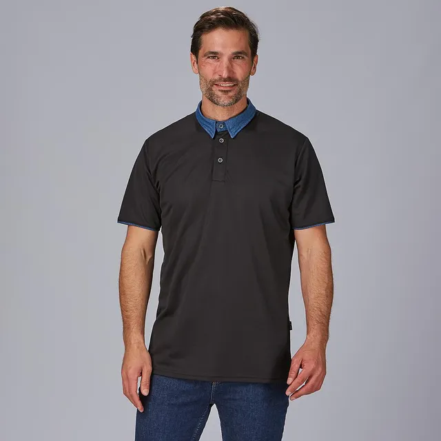Gary's Polo Shirts polo homme noir M Coolmax
