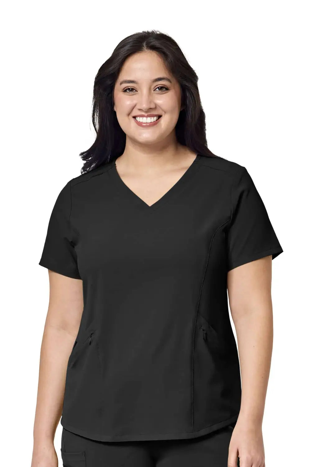 Aelin EMMA Renew tunique médicale femme noir 4 poches