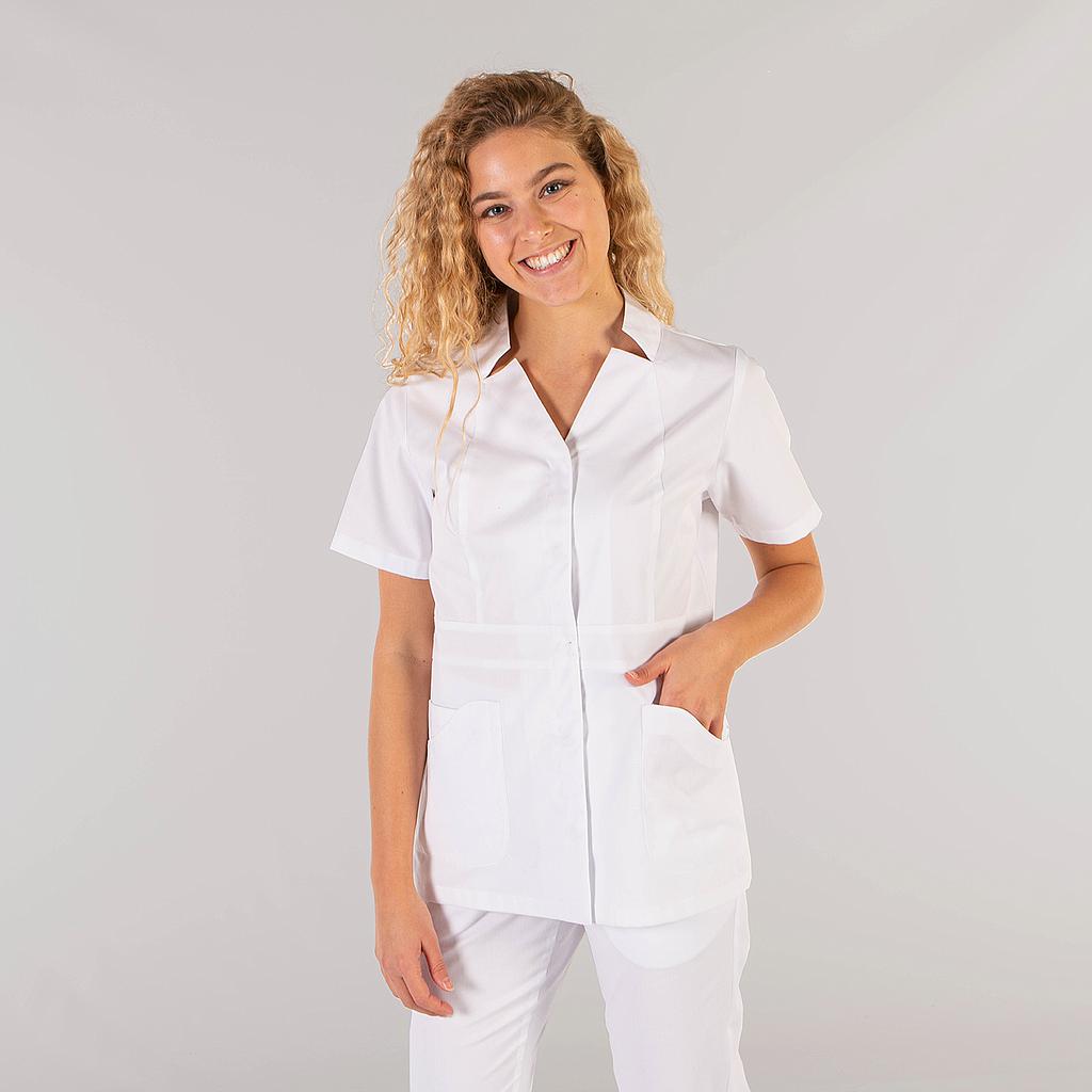 GARY'S Amanda blouse médicale femme blanche manches courtes