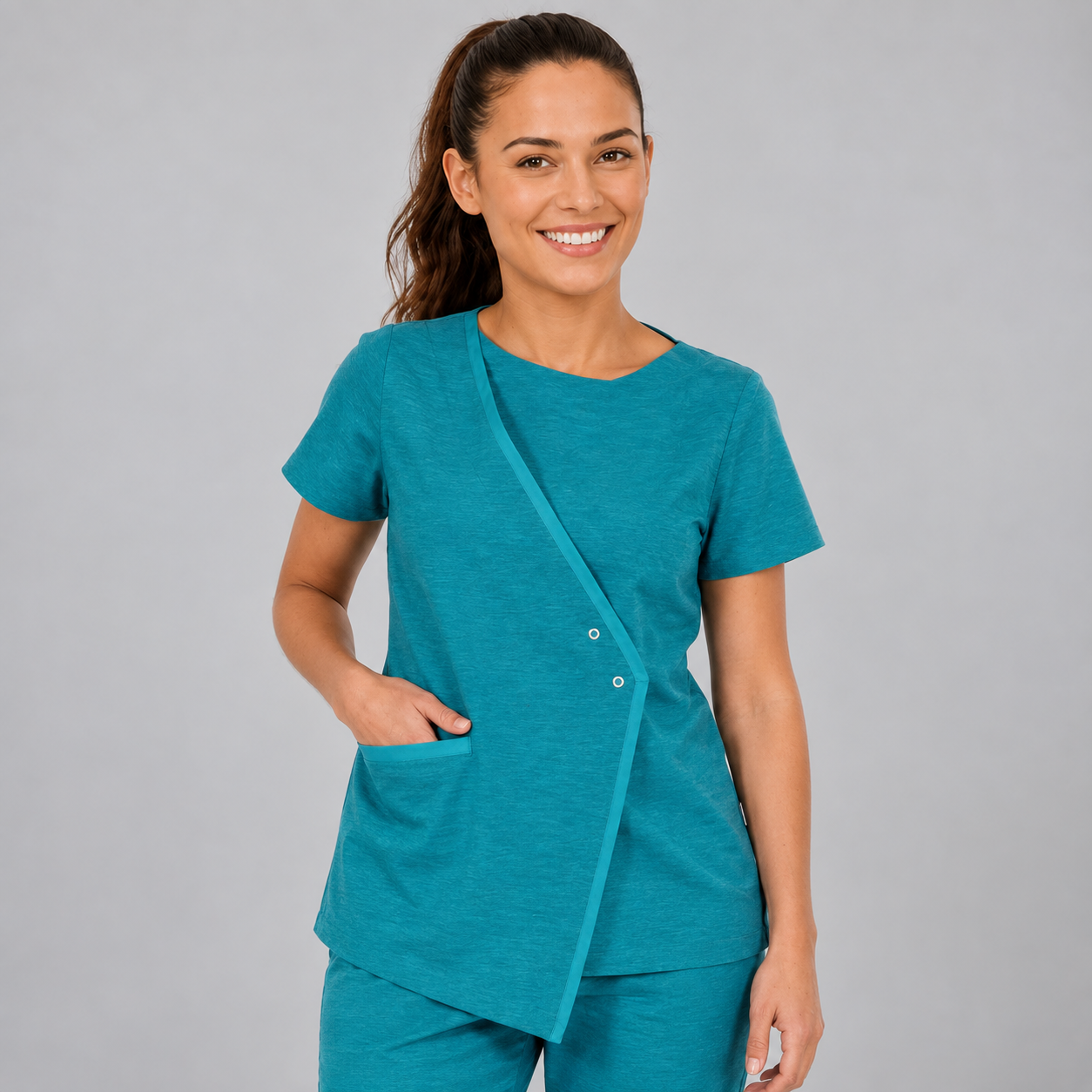 Gary's Gema Jasper blouse femme vert eau manches courtes
