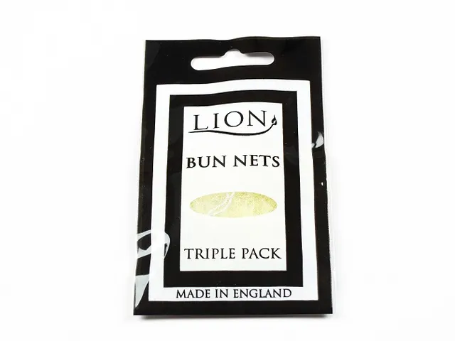 Lion Haircare Bun Nets filet chignon nylon lot 3