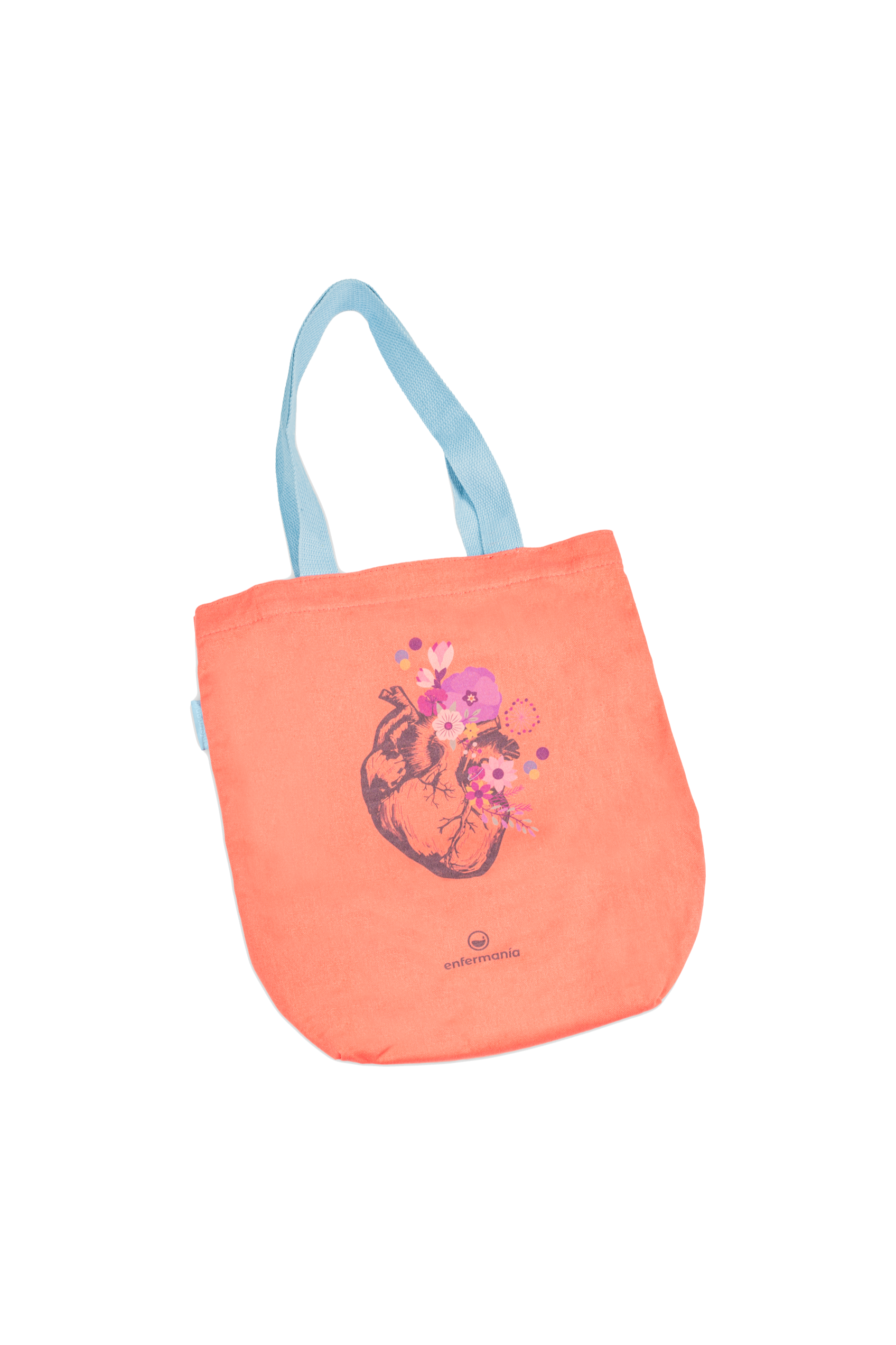 Enfermania Organes tote bag coton 37x40 Corail