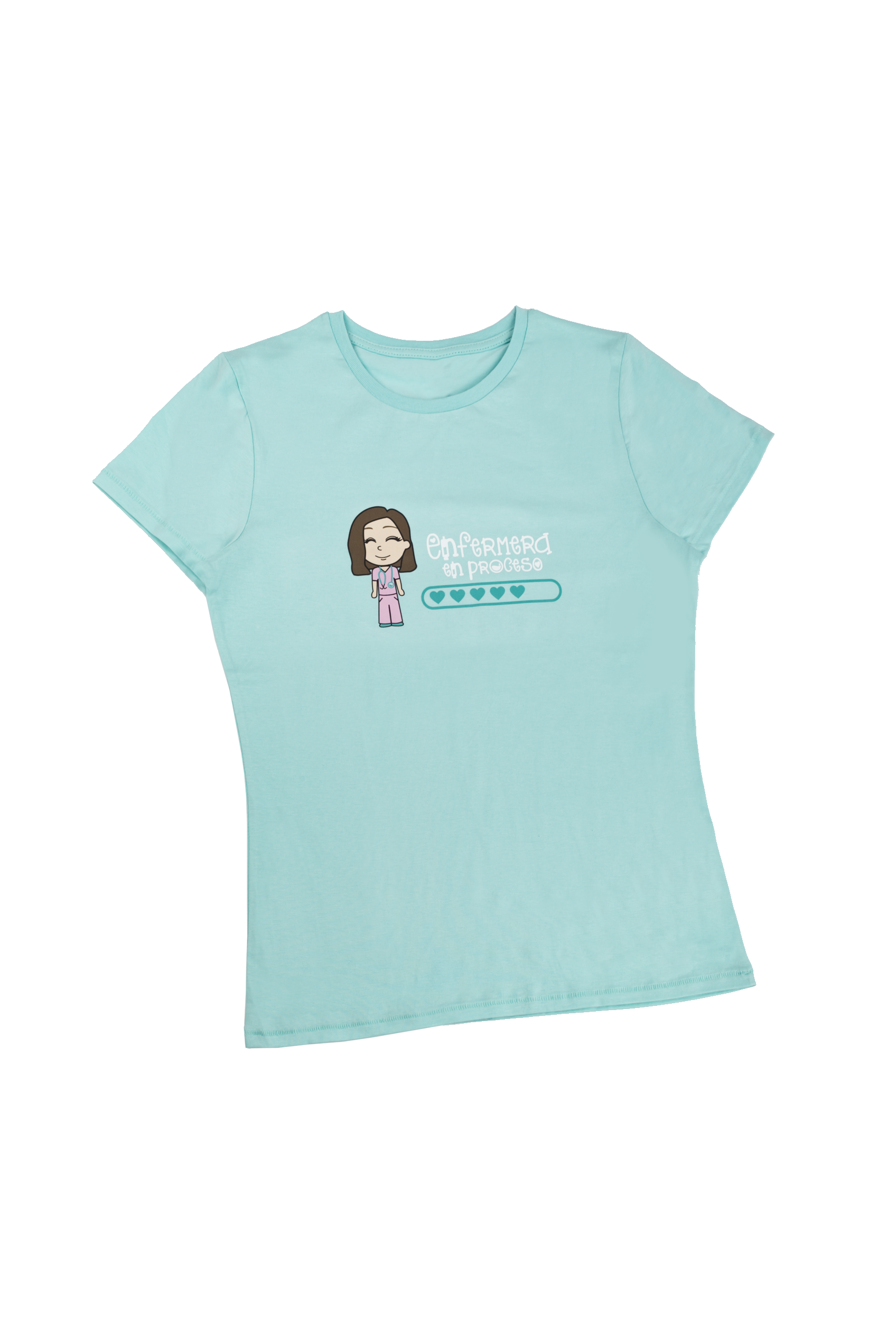 Enfermania Eco t-shirt femme Aqua coton bio S-2XL