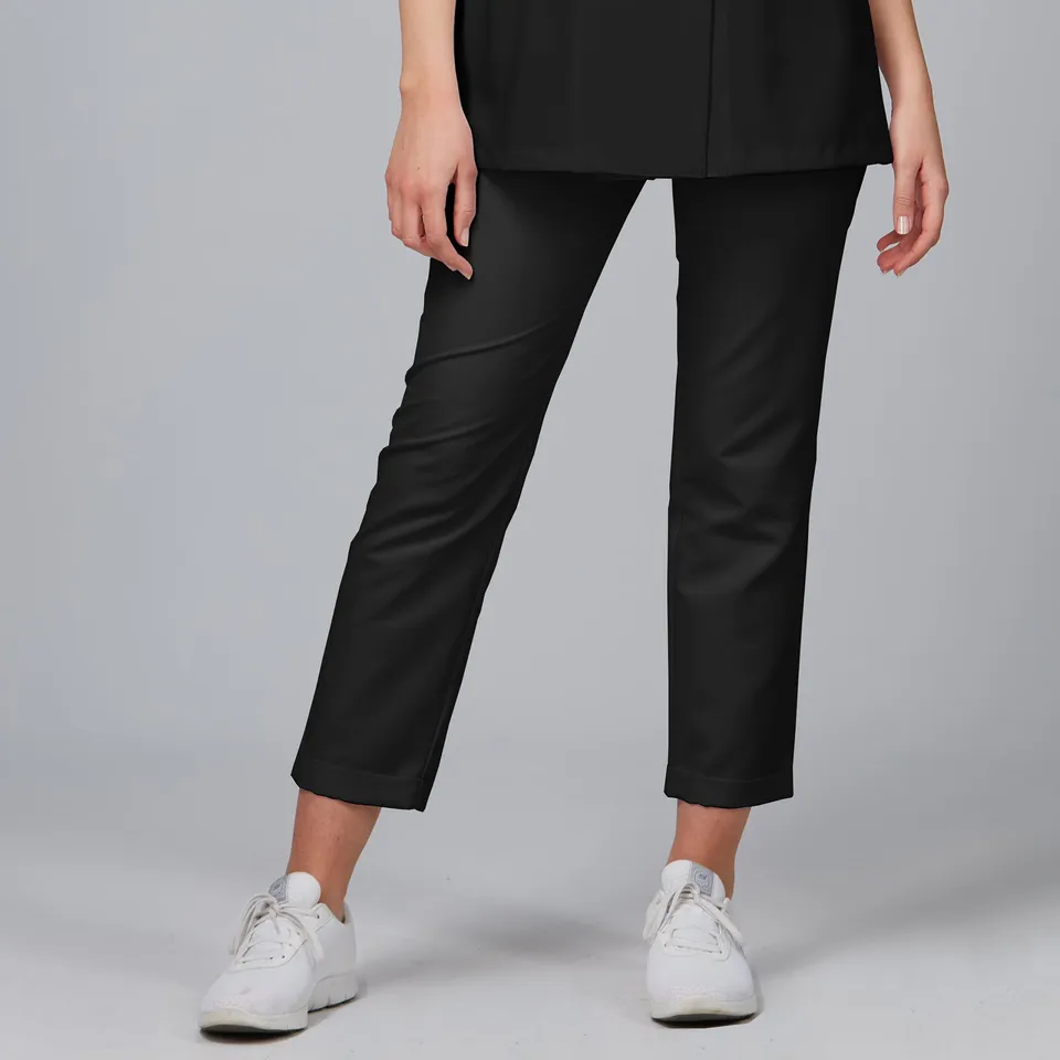 Gary's Pants pantalon travail femme noir - microfibre