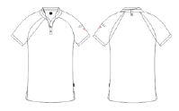 GARY'S Thot polo cuisine unisexe blanc déperlant