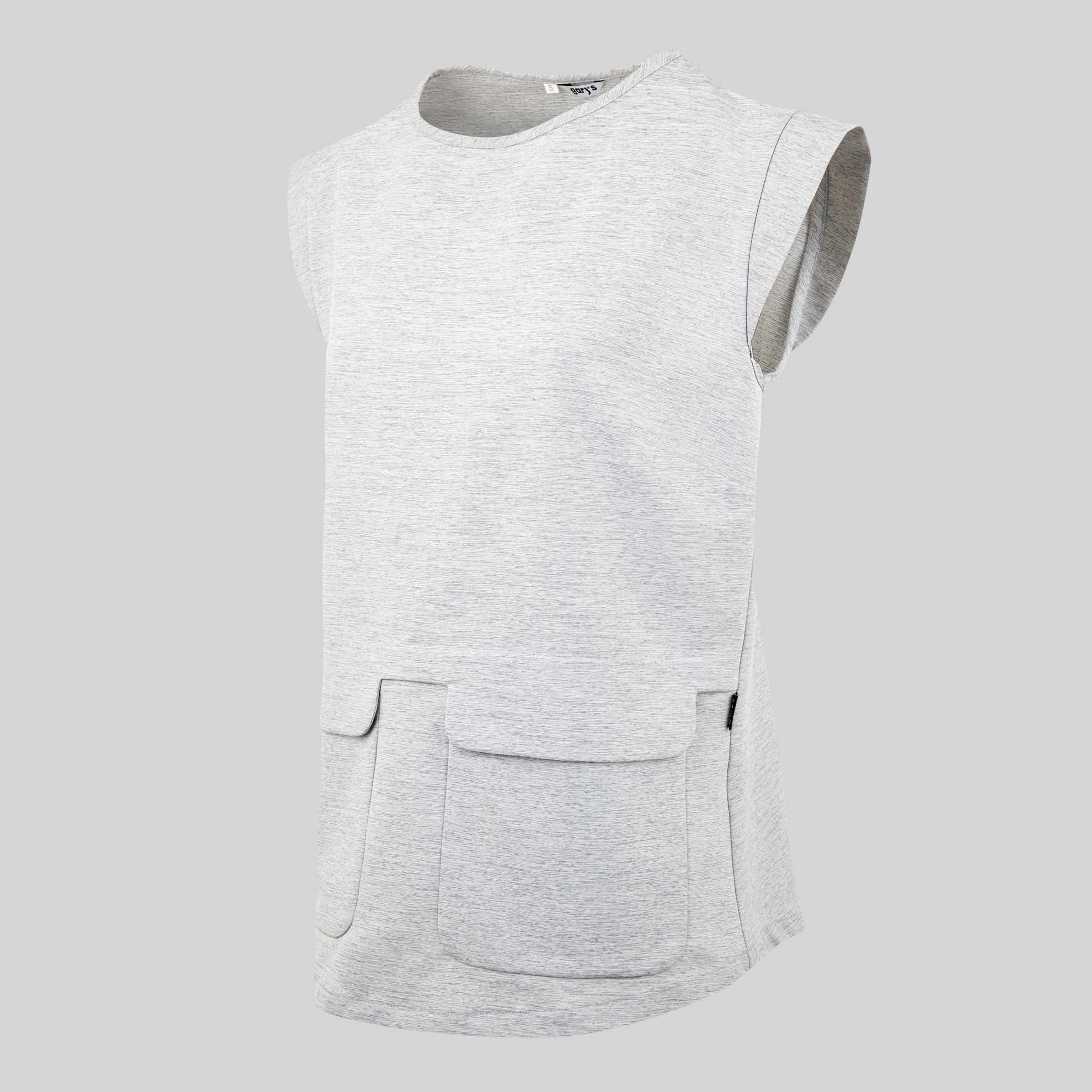 GARY'S Campanilla blouse femme sans manches gris perle XS