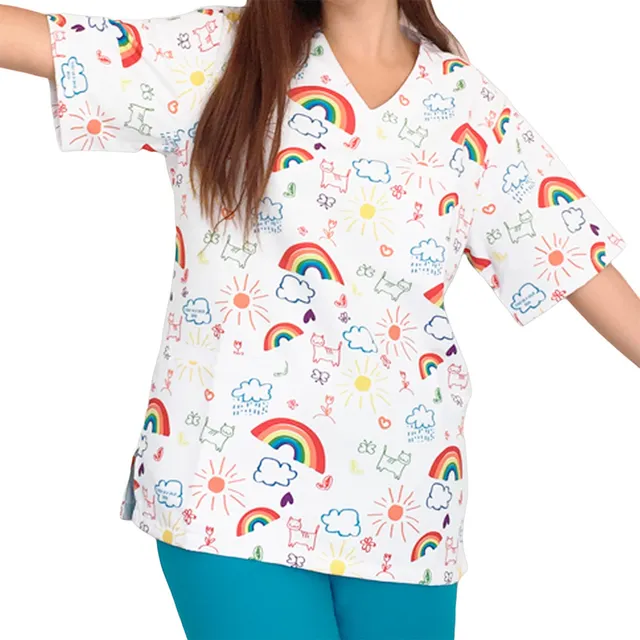 Enfermania Arcoíris blouse médicale microfibre M arc-en-ciel