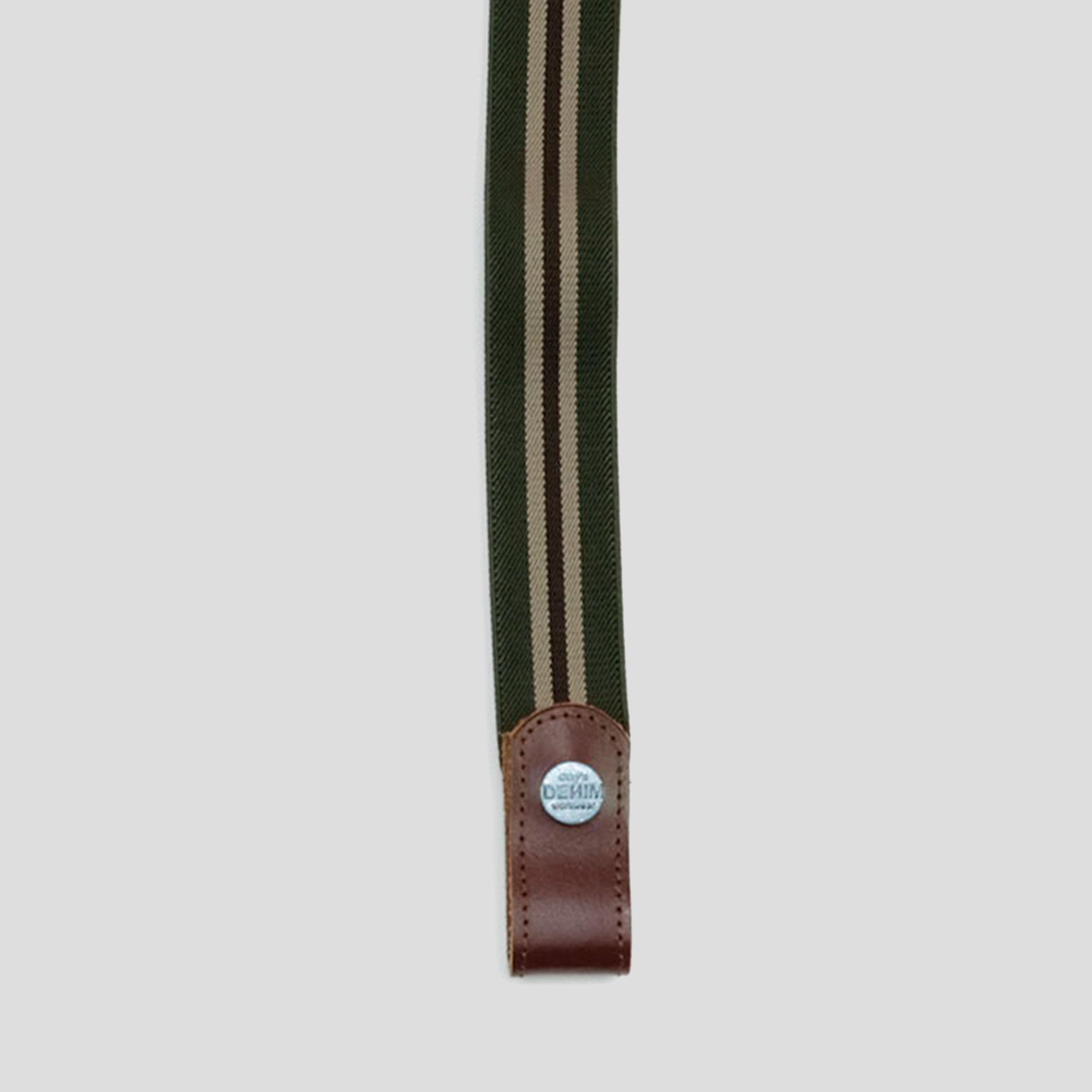 GARY'S Herringbone ceinture tablier 30 mm orange pression